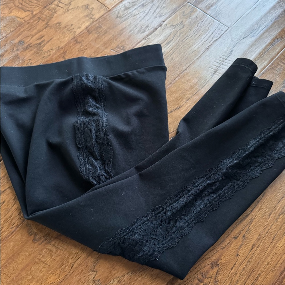 Torrid Black Lace Panel Leggings‎